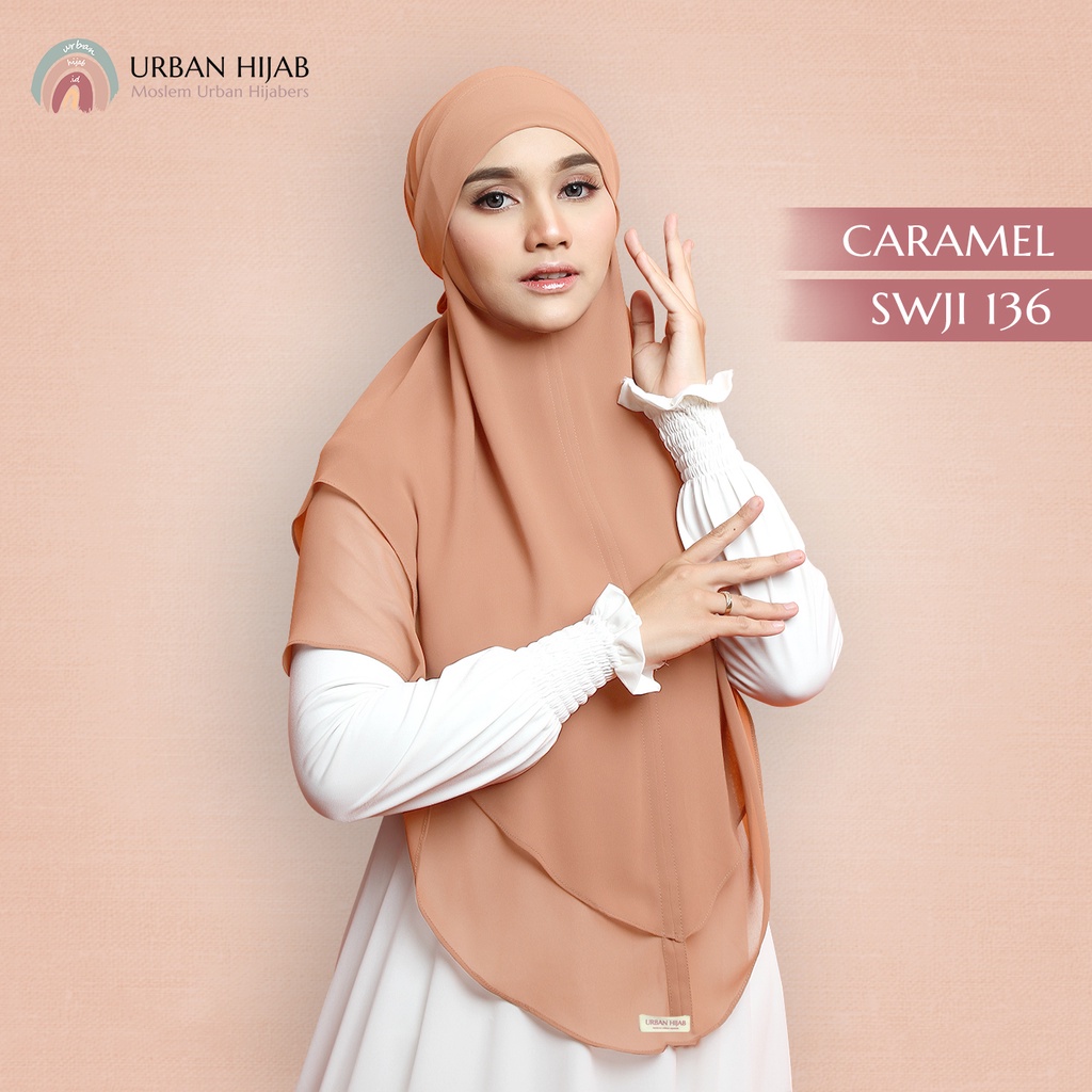 SARAH BERGO ARABIAN CHIFFON JUMBO HIJAB INSTANT KERUDUNG BESAR KRUDUNG 2 LAYER KHIMAR UNIK LIMITED T