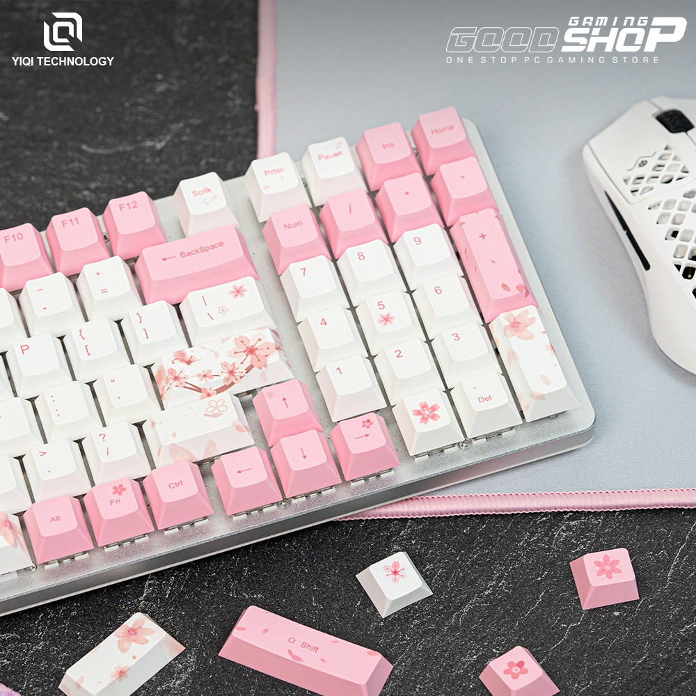 Yiqi Keycaps New cherry PBT Dye-Sub Cherry Profile