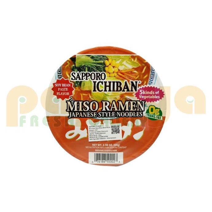 

```````] SAPPORO ICHIBAN BOWL MISO 82GR PCS