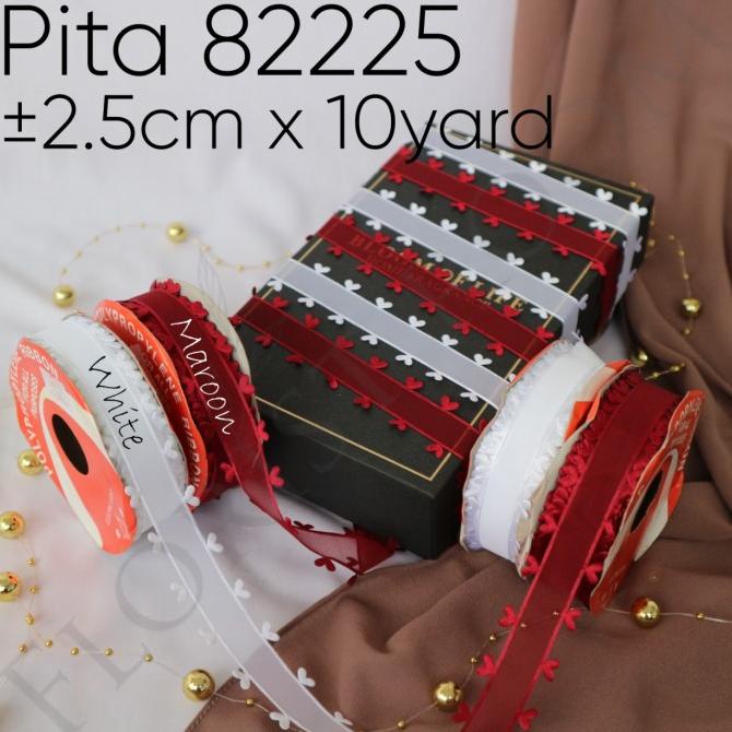 

BISA COD Pita 82225 2.5cm x 10Yard - Chinese New Year - Hampers - Pita Imlek - Maroon HEMAT Kode 675