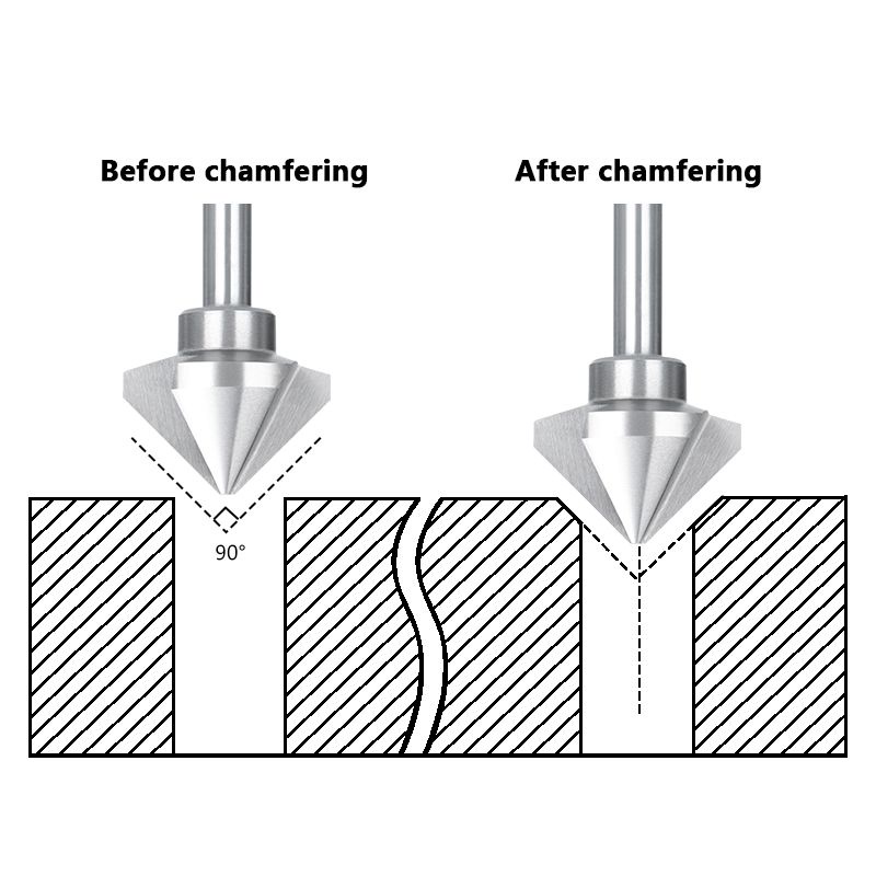 Mata Bor Countersink 6pcs 90° Bahan Hss / Mata Bor Drill Bit Countersink / Countersink Drill Bit