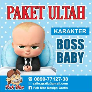 Paket Undangan Ulang Tahun Karakter Boss Baby | Shopee Indonesia