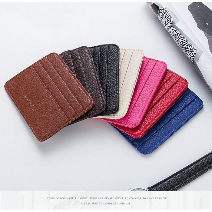 BJ29106 - BEIGE/BLACK/BLUE/BROWN/RED DOMPET KARTU CARD HOLDER BAELLERRY IMPOR TERMURAH JAKARTA JTF9106