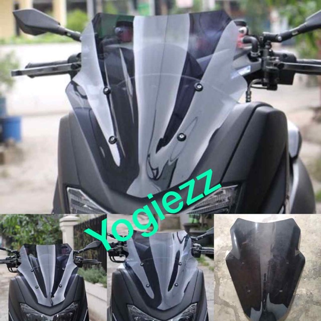 Winshield yamaha nmax maxshield sectbill vector visor nmax vector flyscreen nmax laser windshield