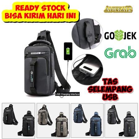 TAS SELEMPANG DADA / TAS SELEMPANG  CASUAL / TAS SELEMPANG STEELROSE / TAS SELEMPANG USB