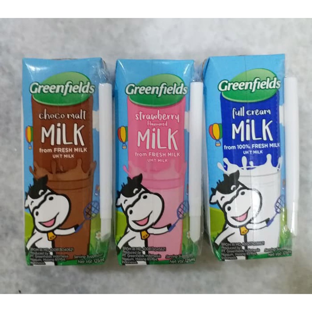 

SUSU UHT GREENFIELDS 125 ML VARIAN RASA