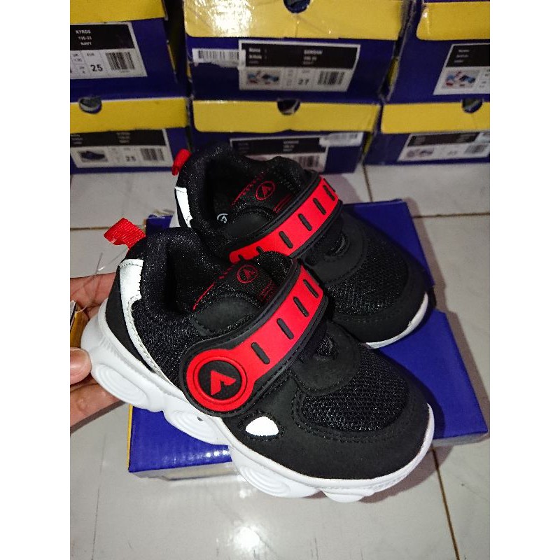RESTOK.. SEPATU ANAK LAKI-LAKI DANS KYROS ORIGINAL | Size 23-31-BlackRed