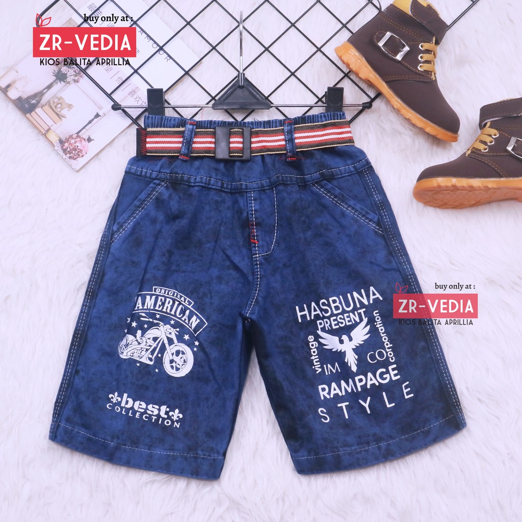 Celana Jeans uk 3-5 Tahun / Jeans Pendek Anak Laki Polos Pants Jins Denim Murah Import Cowok