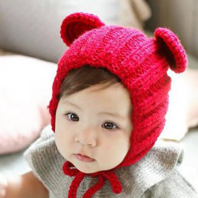 TP6-RAJUT MOUSE Topi Anak Bayi Unisex