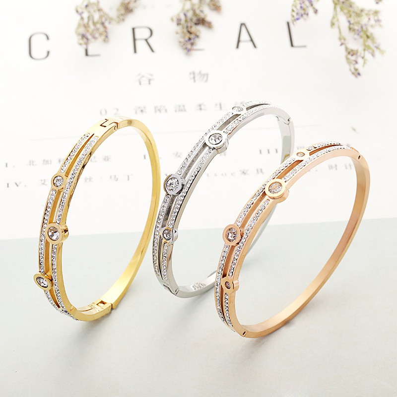 SALE / OBRAL Gelang Bracelet Wanita Aksesoris Titanium Korea Trend Masa Kini  GK014 Cocok Hadiah