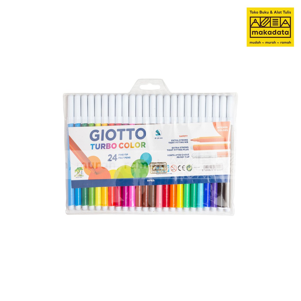 

SPIDOL WARNA / SPIDOL GIOTTO TURBO COLOR 24 FINE TIP MURAH