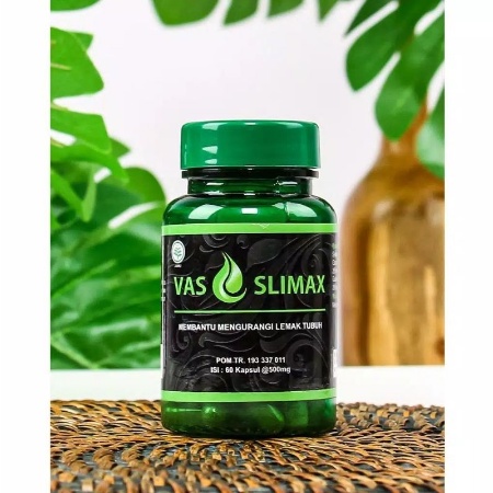 Kapsul Pelangsing Herbal Vas Slimax El Medinah 60 kapsul Asli Original