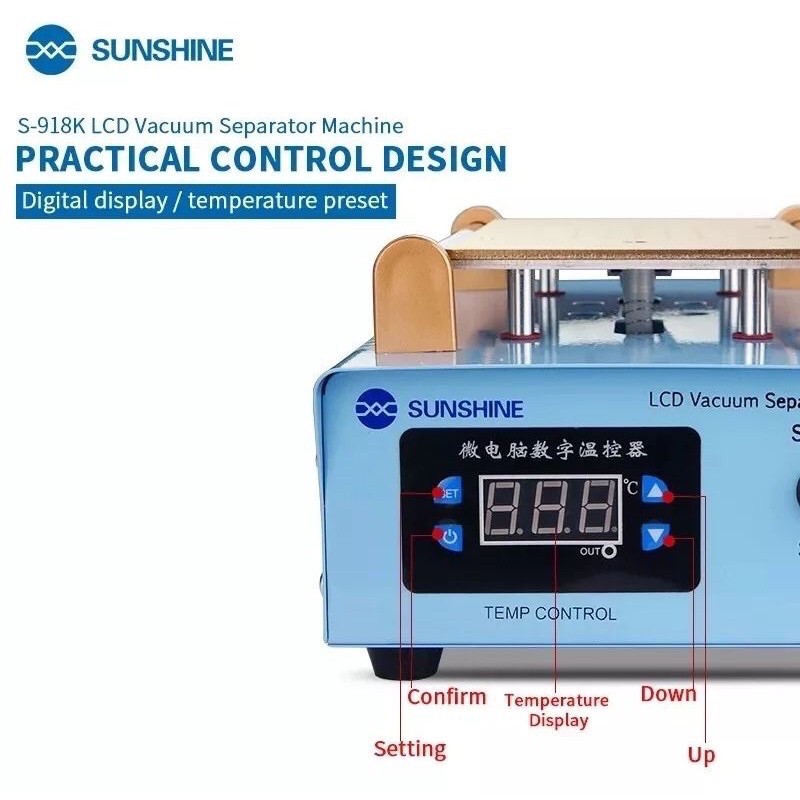 ALAT MESIN PEMISAH LCD TOUCHSCREEN MESIN SEPARATOR SUNSHINE S-918K S918K S 918K