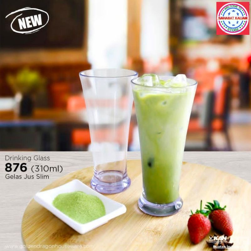 (6 GELAS) GELAS JUS GOLDEN DRAGON 876 310ML