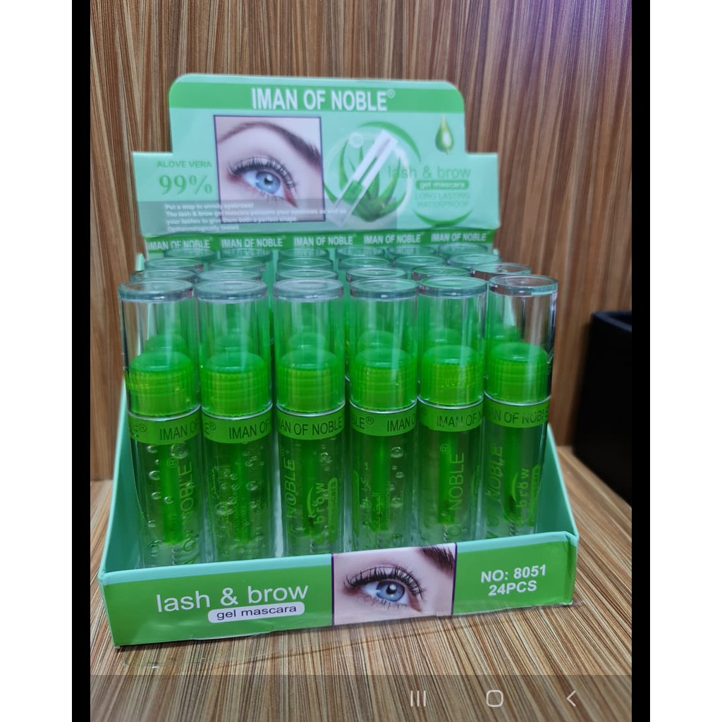 cod termurah lash &amp; brow maskara gel alis dan bulu mata iman off noble