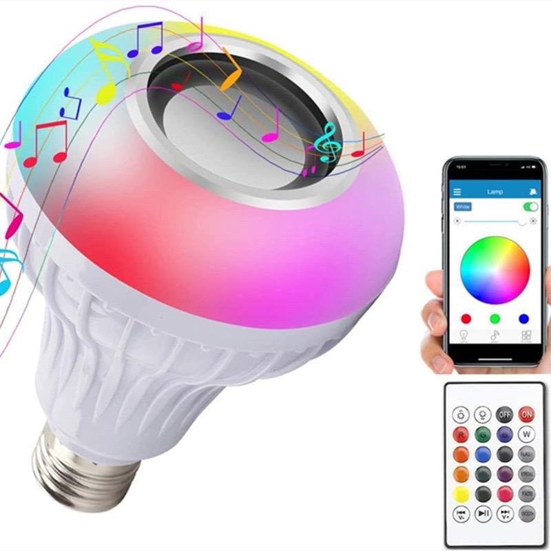 Bohlam Speaker Bluetooth 2in1 Wireless Lampu Music Led RGB + Remote Control Promo Sen