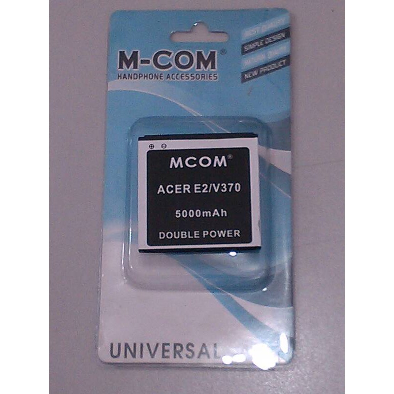 Battery Batre Baterai Double Power Mcom Acer Liquid E2 V370 JD-2012-JLQU-P-C11M-001