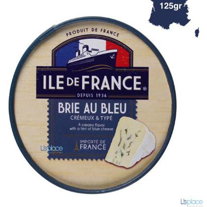 

☉ ILe De France Keju Brie Au Bleu Cheese [125 gr] ♖