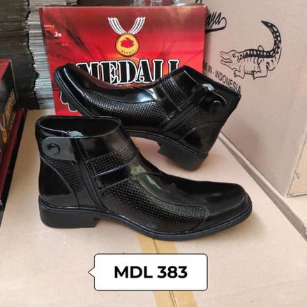 Sepatu kulit pria PDH boots polri TNI security guard PNS sepatu Kerja formal Tampil lebih keren