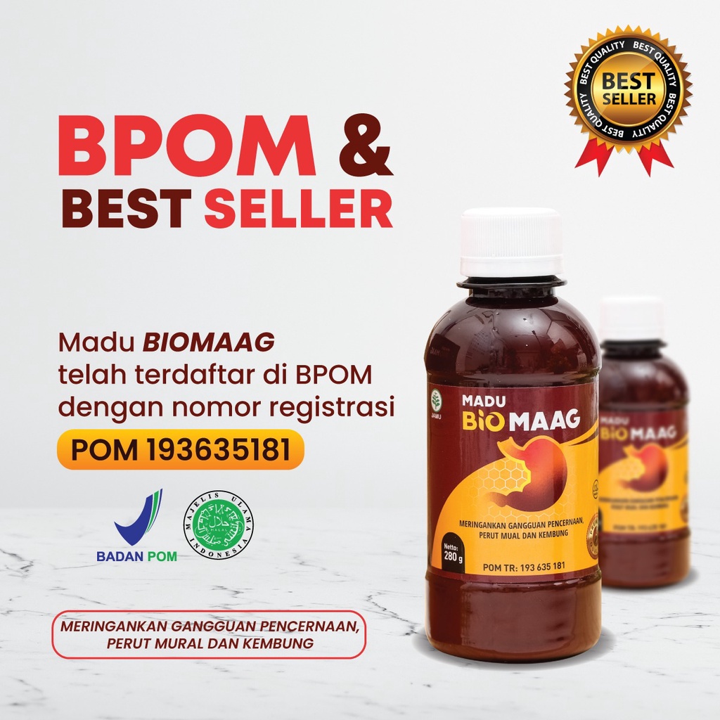 BIOSFERA Madu Biomaag Biomag Obat Herbal Asam Lambung Original Madu Bio Maag Kronis Gerd Gangguan Pencernaan