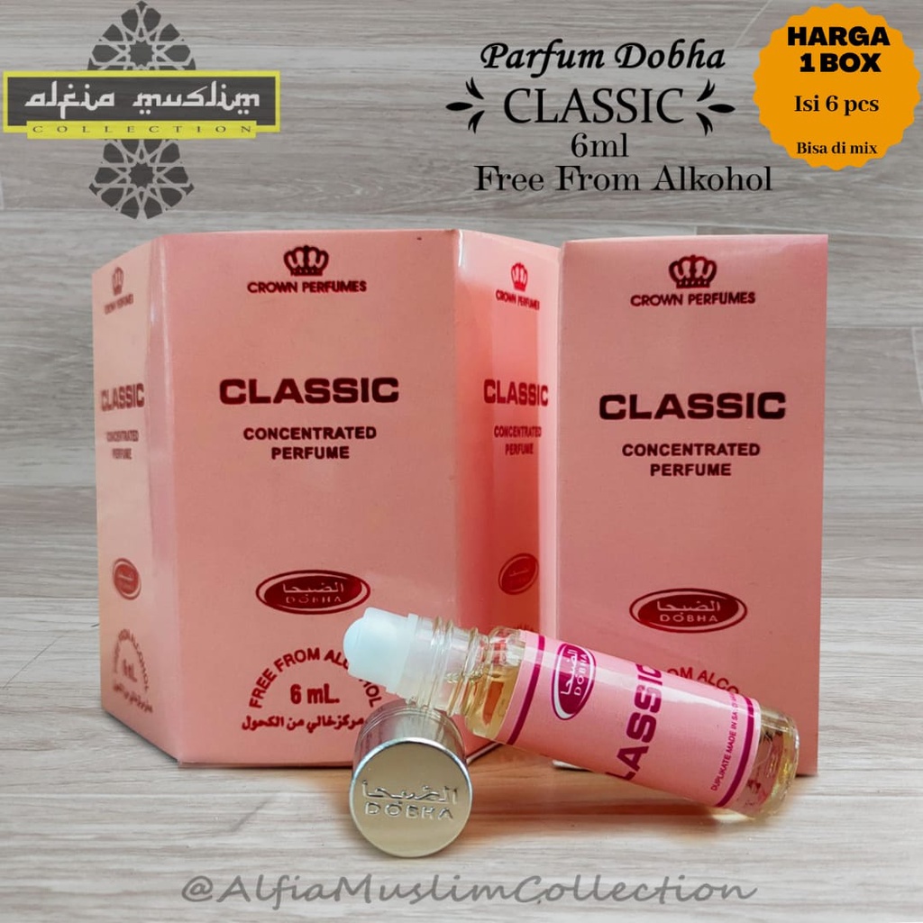 Parfum Dobha Clasic 6 Ml 1 Bok isi 6 Pcs