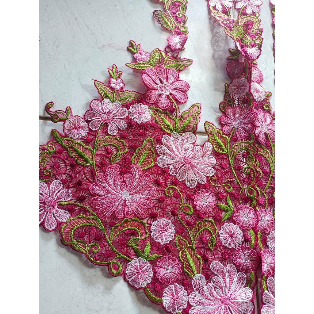 Renda kebaya encim/Renda bordir