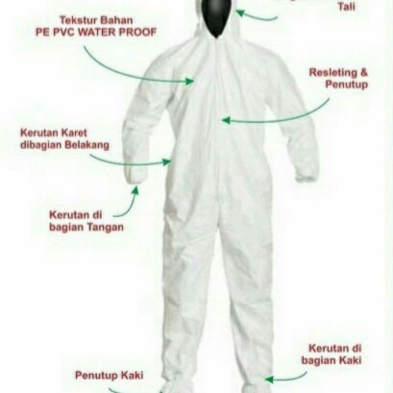 Baju APD HASMAT BAHAN PARASUT