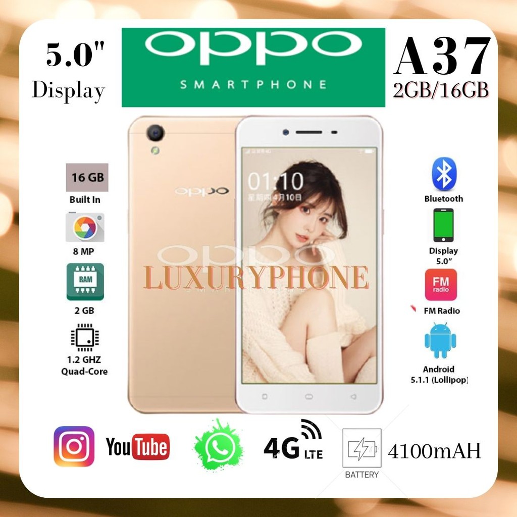 hp oppo murah A37 RAM 2/16 gb | Shopee Indonesia