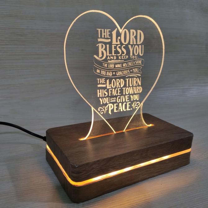 Lampu Tidur Custom Foto Nama/Lampu Acrylic/Kado UlangTahun/KADO/HADIAH