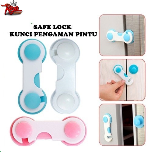 Pengaman Lemari Pintu Laci Perabotan Safety Lock Pengait Laci