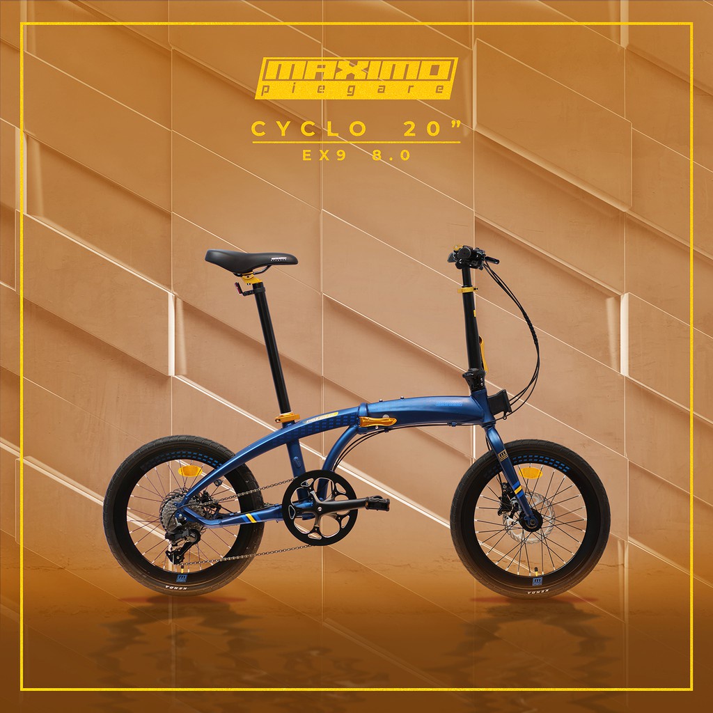 NEW Sepeda Lipat Maximo Cyclo 20 inchi Ex9 3.0 9 Speed