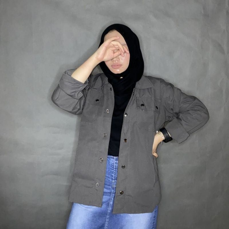 Dfour Jaket Semi Parka Wanita S M L XL XL XXL 3XL 4XL 5XL Baby Canvas