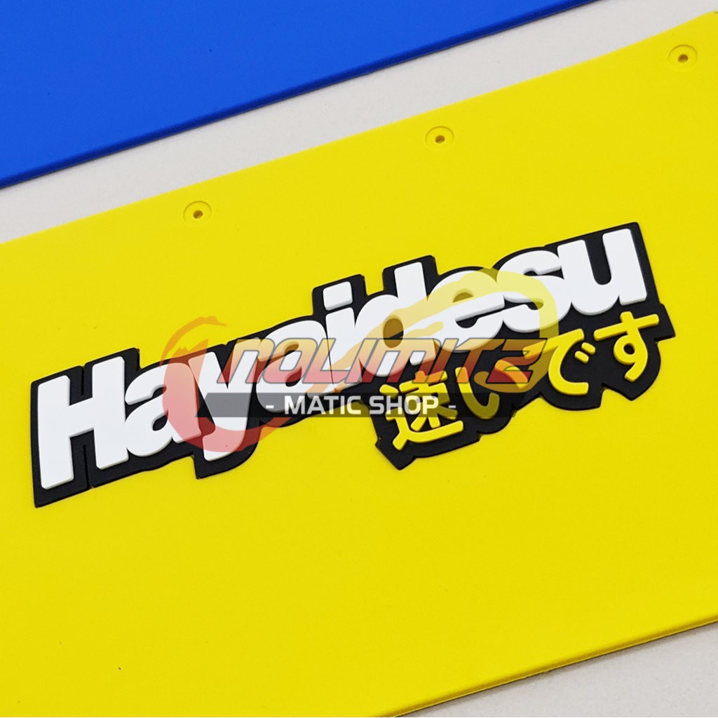 Mud Flap Hayaidesu Karet Penahan Lumpur Honda Beat FI Street ESP OLD