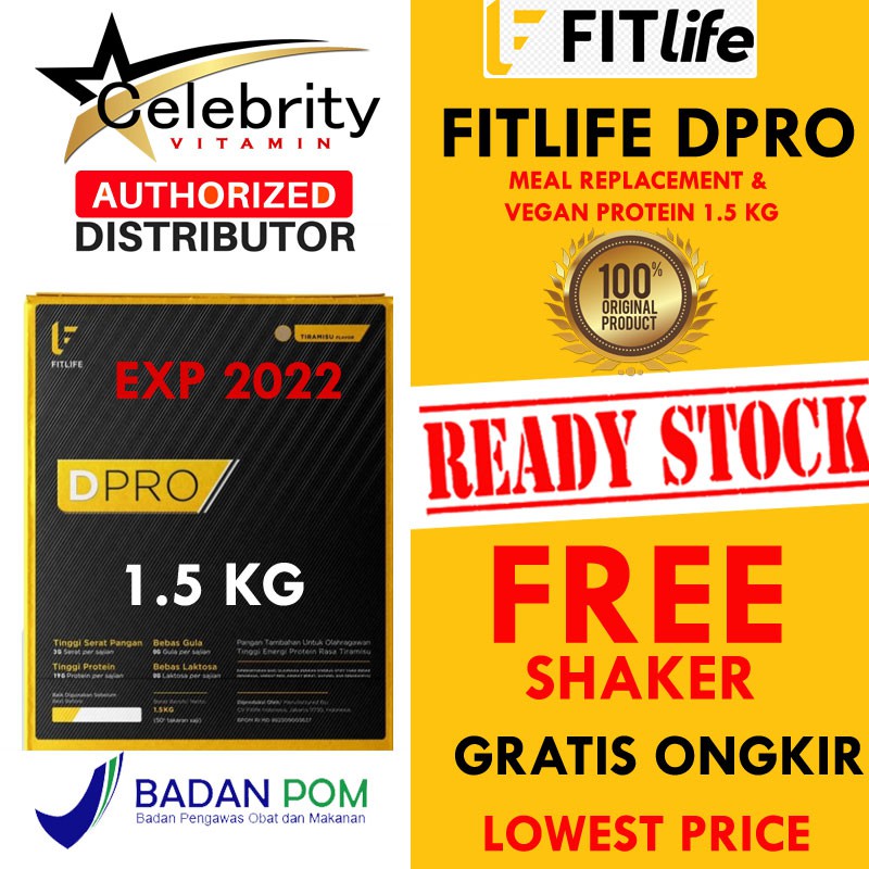 FITLIFE DIET PRO DIETPRO 50 SERVINGS TRUE ISOLATE TRUE WHEY PENGGANTI MAKANAN BPOM SUSU FITNESS