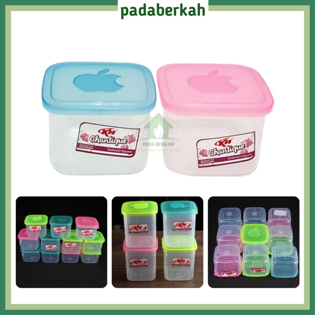 Toples Segi Mini Murah KH Chantique / Chantique Square Sealware / Toples Mini Kotak Penyimpanan Chan