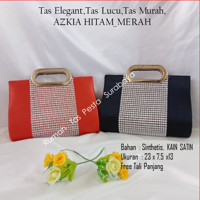 PAKET TAS AZKIA BELI 2 TAS SATU ONGKIR MODEL LUCTH DAN SELEMPANG MURAH MEWAH DAN ELEGAN