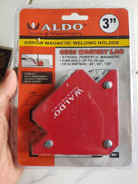 Magnet Holder Arrow Magnetic Welding Holder  Siku Magnet Untuk Las 3 Inch