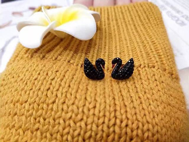Set kalung dan anting swan angsa premium