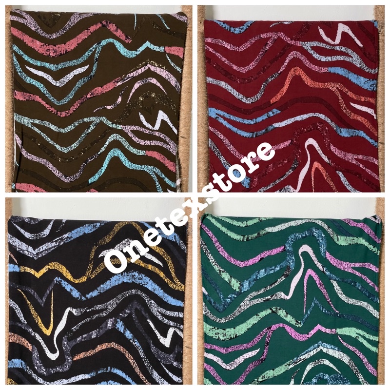 Kain Katun Rayon Viscose Premium Uniqlo. Bahan Pajamas, Daily (Harga 0,5 meter)