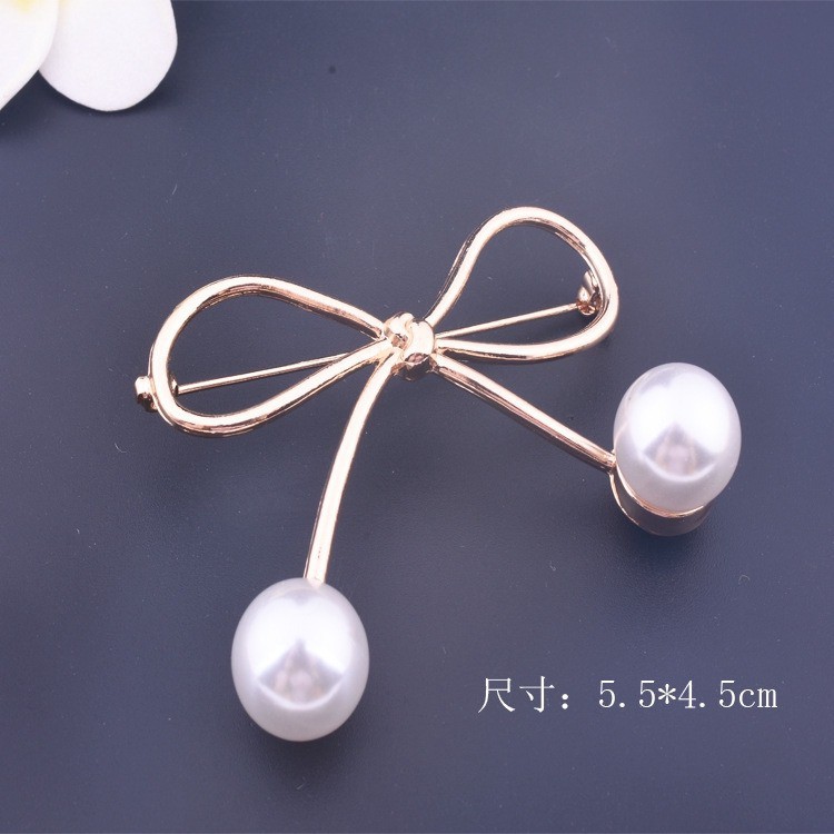 INDOMINI MUTIARA BROS KOREA BERLIAN / BROS PIN PEARL / BROOCH MUTIARA WANITA AKSESORIS FASHION A026-4