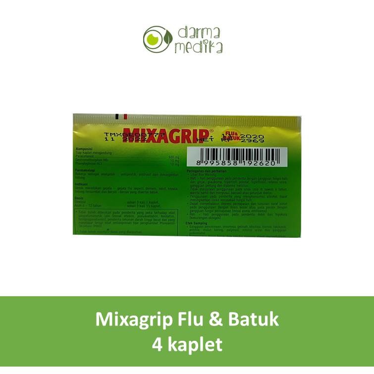 Mixagrip Hijau Flu dan Batuk Strip