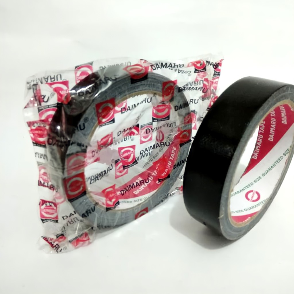 Lakban Hitam Daimaru 24mm / Isolasi Hitam / Selotip Hitam - Lakban Daimaru
