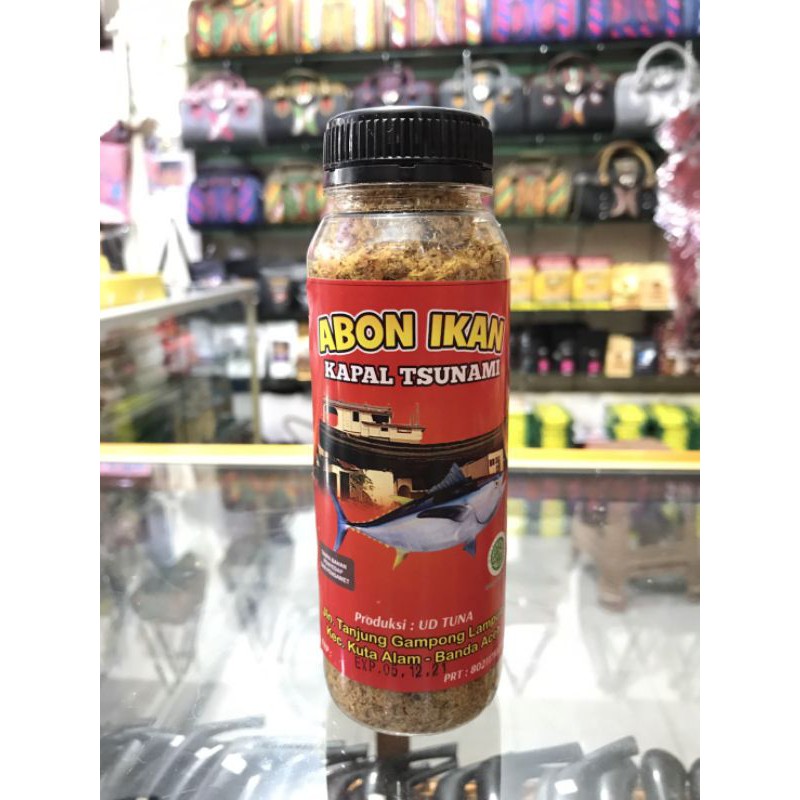 

Abon ikan khas Aceh cap kapal Tsunami / makanan khas Aceh
