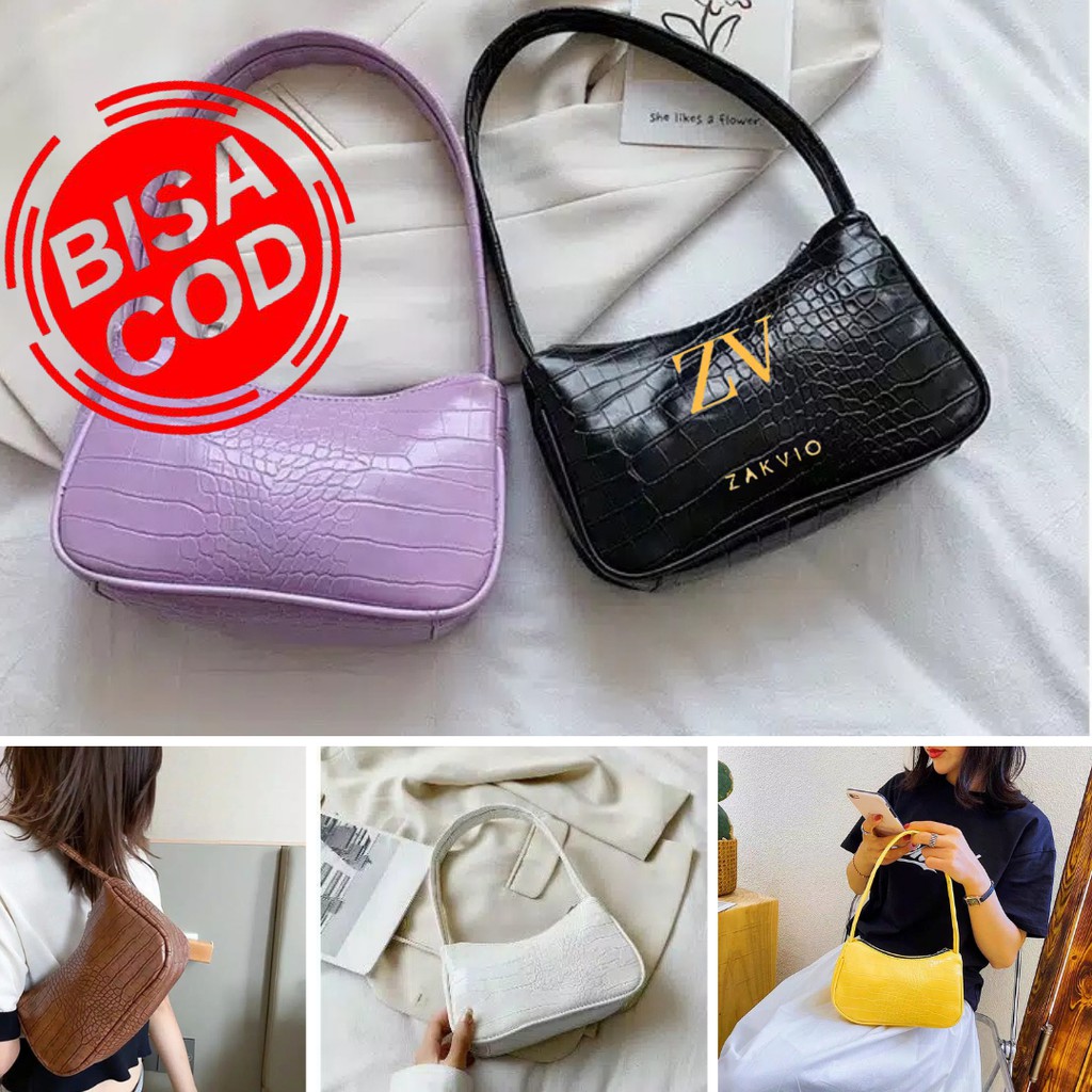 Tas croco terbaru Shoulder croco / Tas bahu / Tas Croco