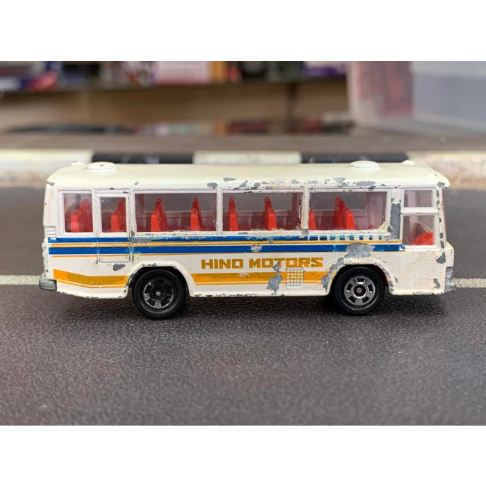 Vintage Tomica 41 Hino Rainbow Skeleton Bus Blue Made in Japan No Box