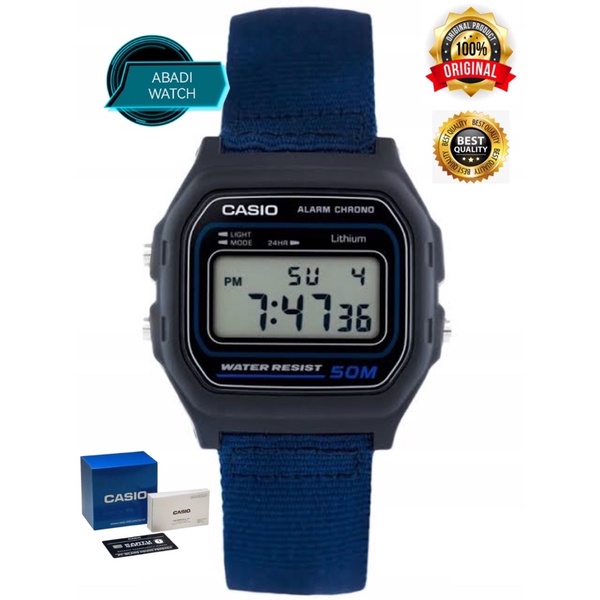 CASIO DIGITAL W-59B-2AVEF BLUE JAM TANGAN TERBARU ORIGINAL BUKAN BM