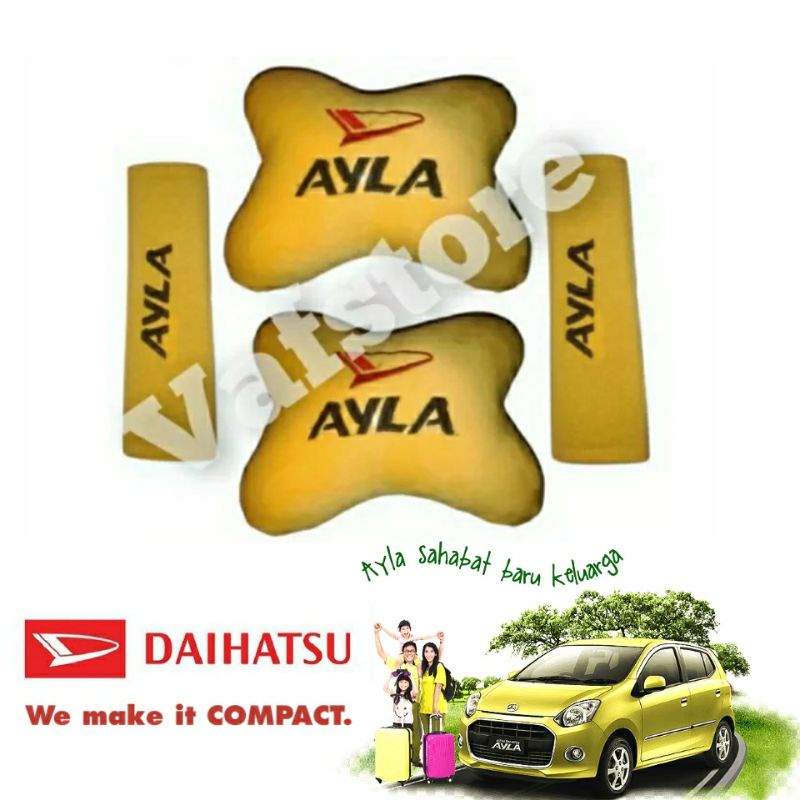 BANTAL MOBIL AYLA KUNING
