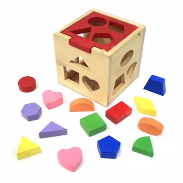 Mainan Edukasi Balok Bangun Kubus