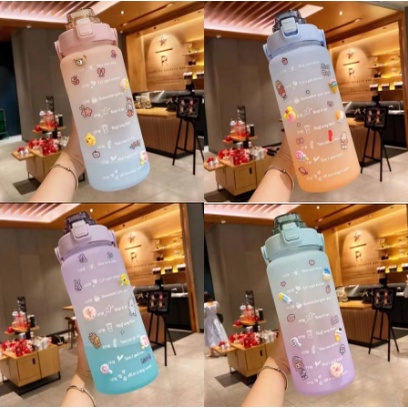 Botol Minum Korea VIRAL Botol Penanda Waktu Botol Minum Viral botol minum motivasi