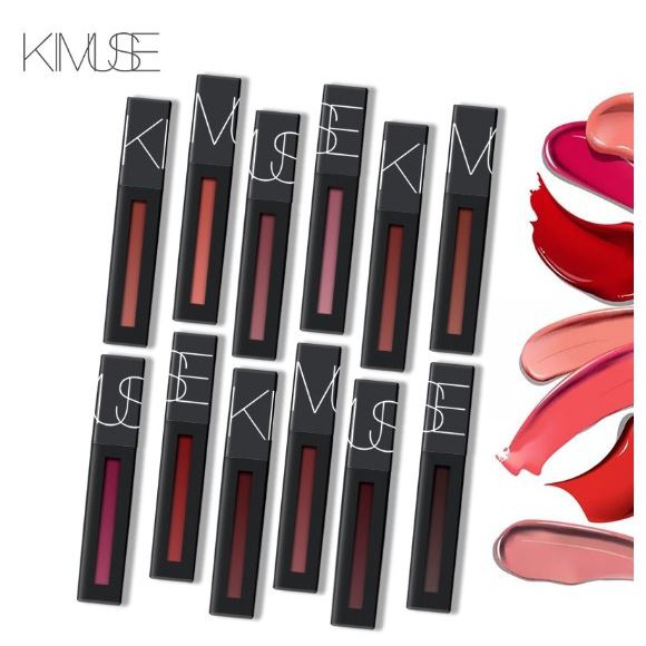 (READY &amp; ORI) Kimuse Powerful Lip Matte Pigment Lipstik Cair KMS803